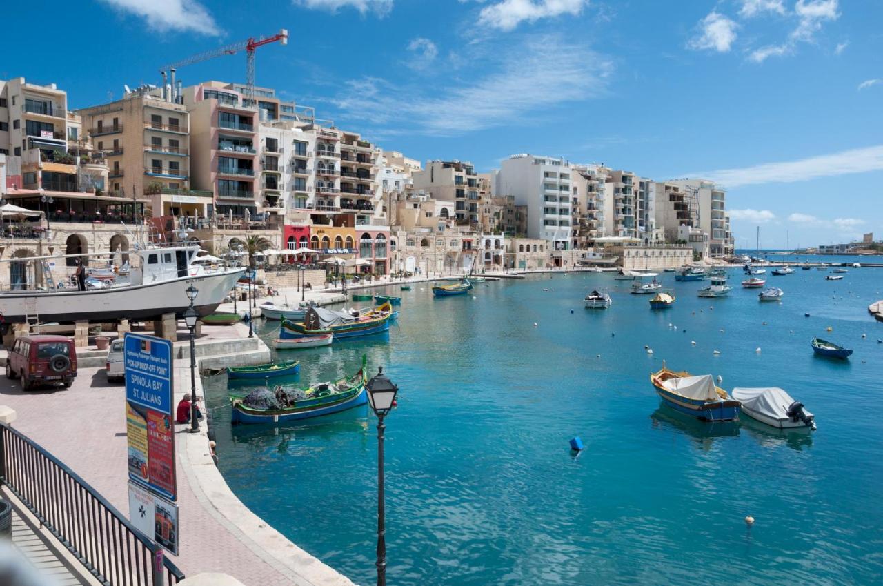 דירות Saint Julian's Splendid Seaside Retreat On Spinola Bay מראה חיצוני תמונה